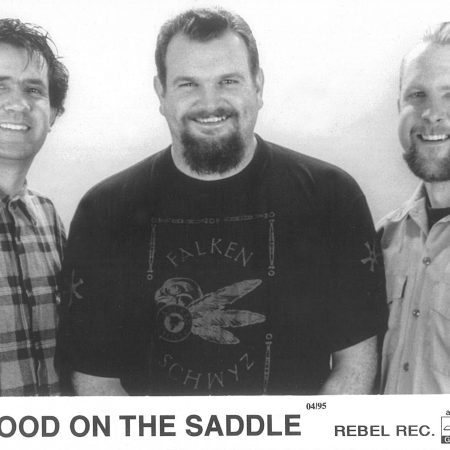 Blood On The Saddle (1994) Pictured left to right: Greg Davis (Vocals, Guitar), Dave Frappier (Drums), John Stephenson (Bass)