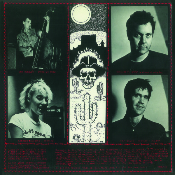 Blood On The Saddle Album (Debut) Back Cover (1984)