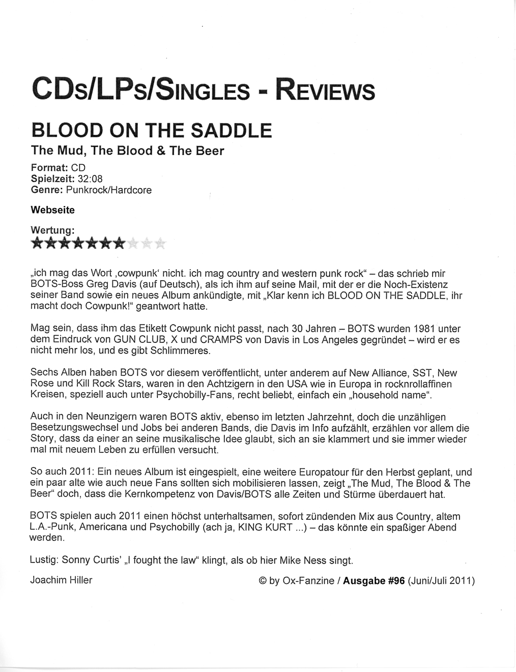 Oz-Fanzine / Ausgabe #96 (June/Juli 2011)