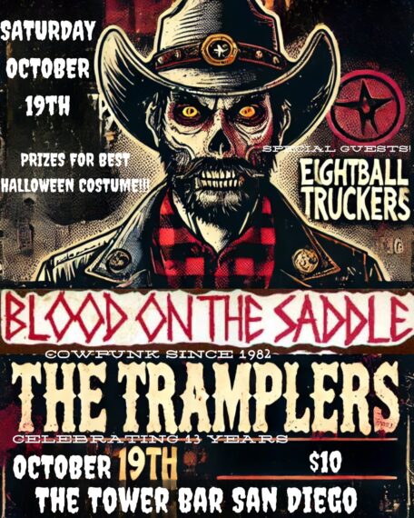 Blood on the Saddle at The Tower Bar in San Diego, CA.